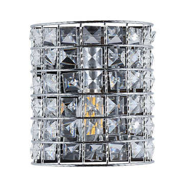 Clara Deco Metal/Crystal Classic Glam LED Vanity Light - JONATHAN Y